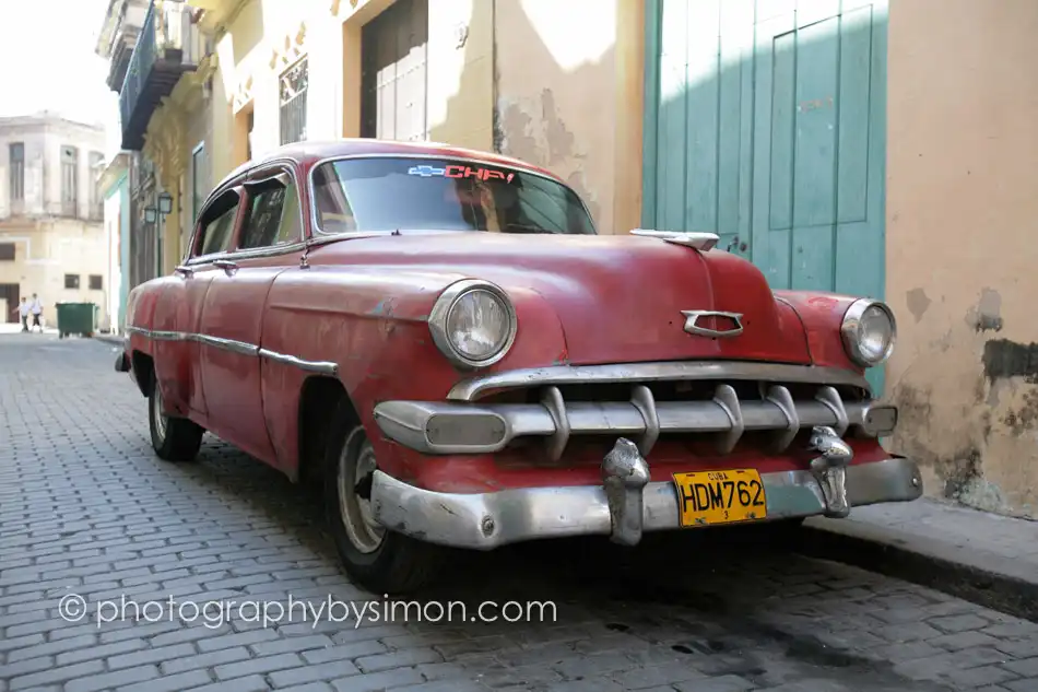 American Classic Car in Cuba Exlcusive travel print