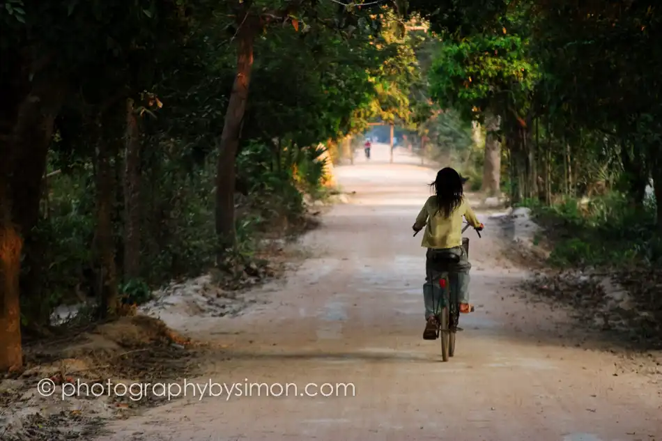 Cambodia Bike Girl Exlcusive travel print