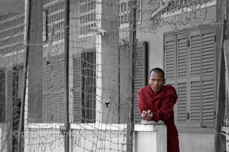 Cambodian Monk at S21 Exlcusive travel print