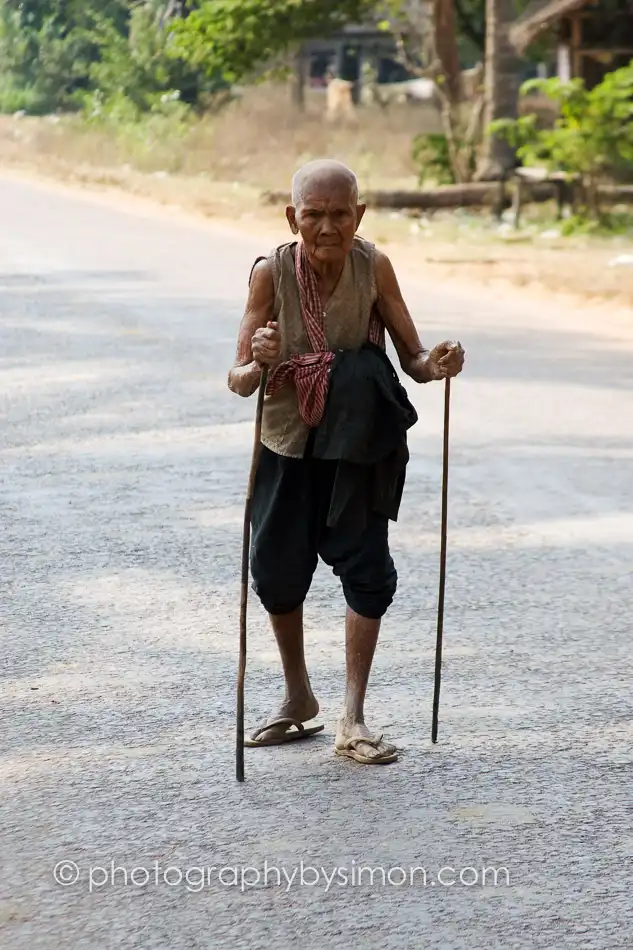 Cambodian Old Man Exlcusive travel print