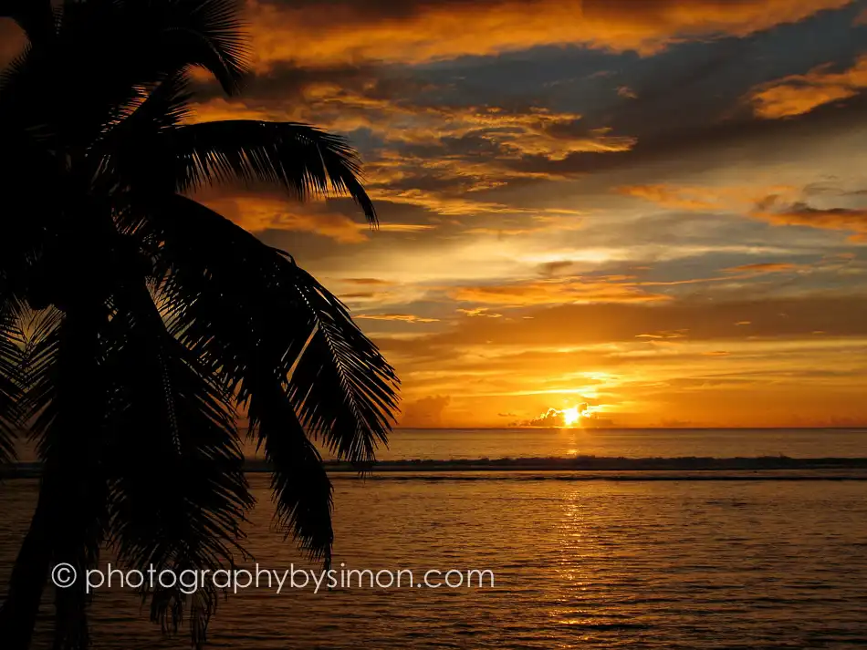 Cook Islands Sunset Exlcusive travel print