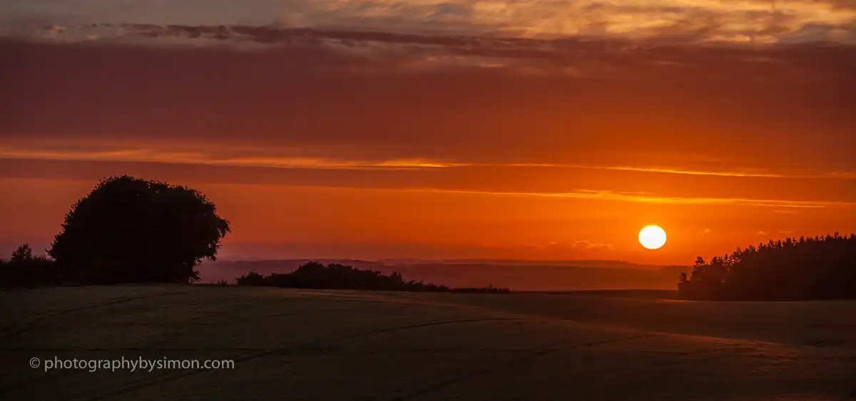 Hampshire sunset Exlcusive travel print