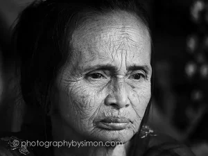 Old woman in Bali