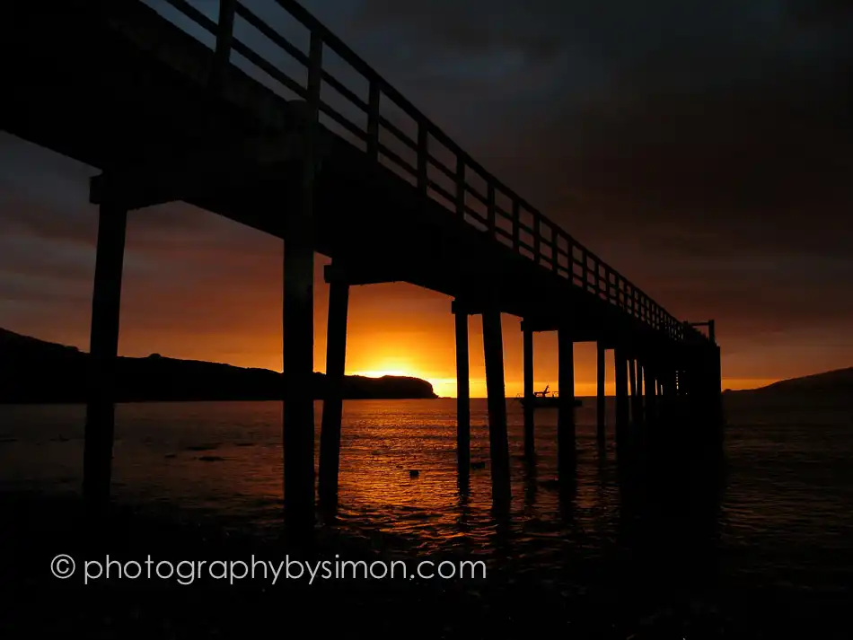 Omapere Pier Sunset Exlcusive travel print