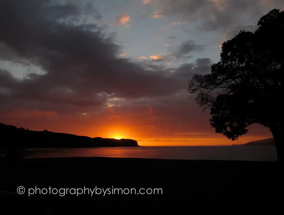 Omapere Sunset, New Zealand Exlcusive travel print