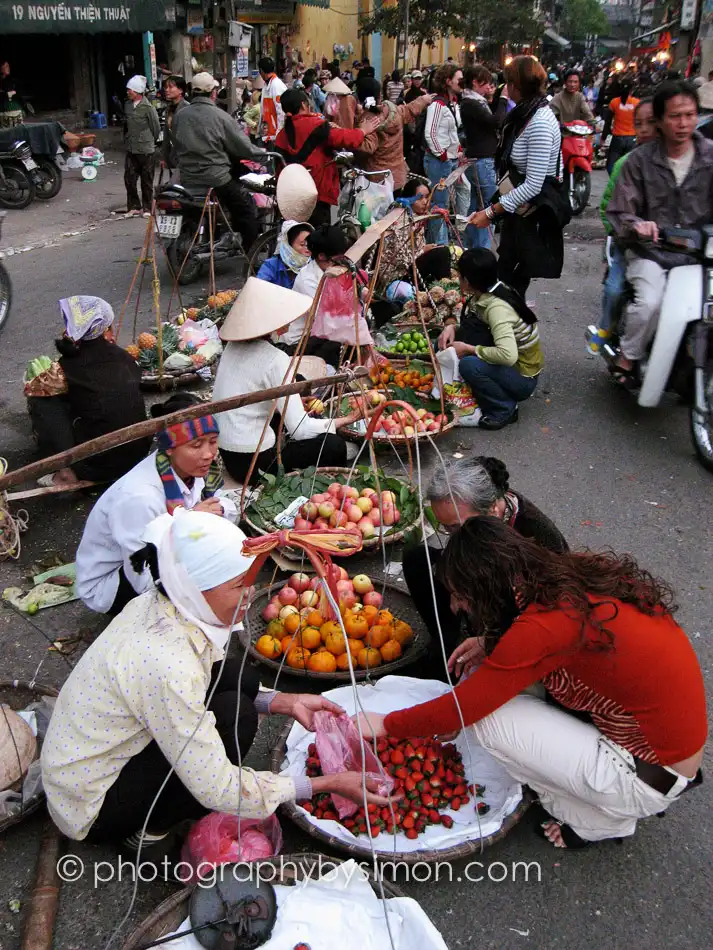 Vietnam street market Exlcusive travel print