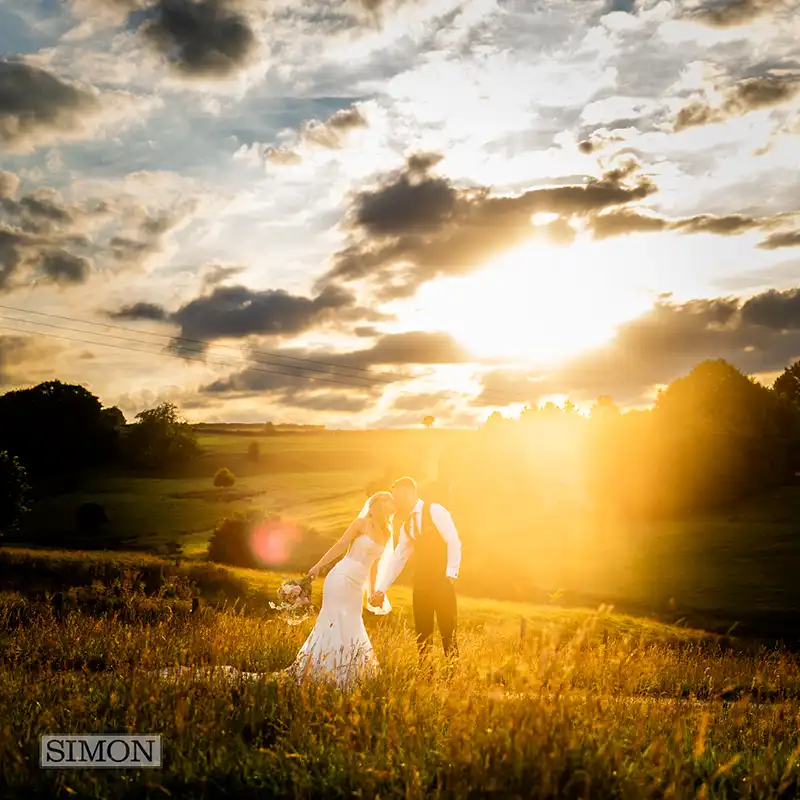 Becky Olly Kingscote Barn Wedding Photography by Simon